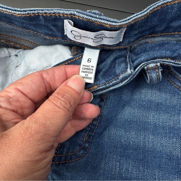 Jessica Simpson Blue Straight Leg Jeans Classic Style - Picture 6 of 14